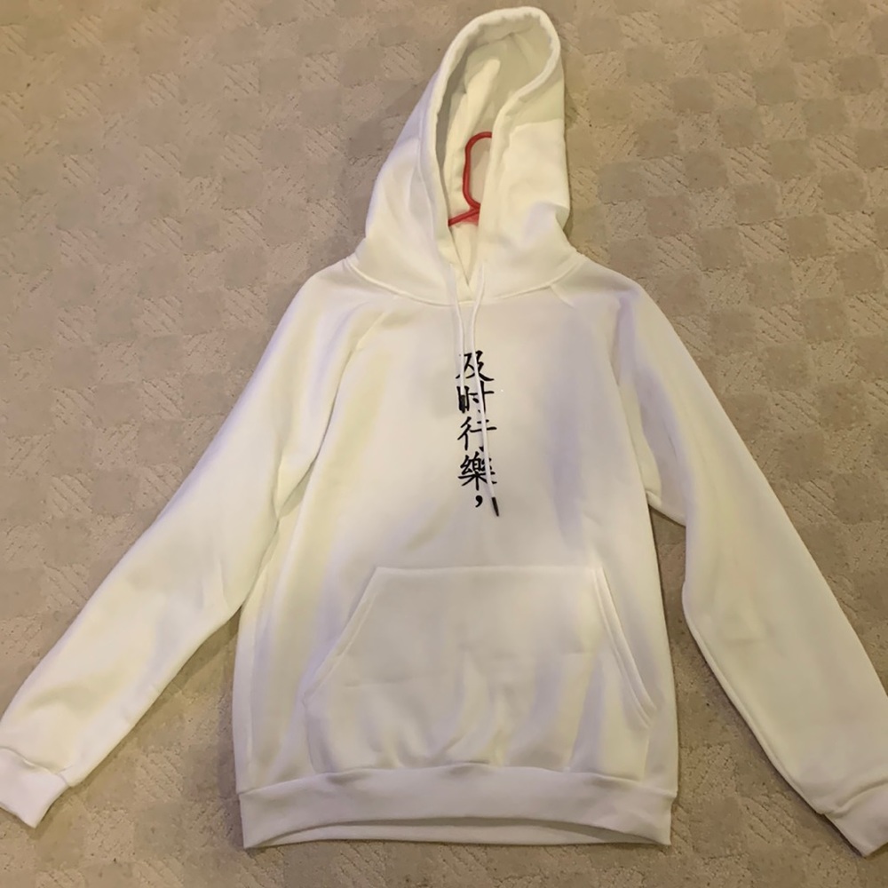 White hoodie